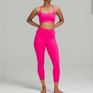 Lululemon Flow Y Nulu Bra - Size 10 - Worn Once - Sonic Pink